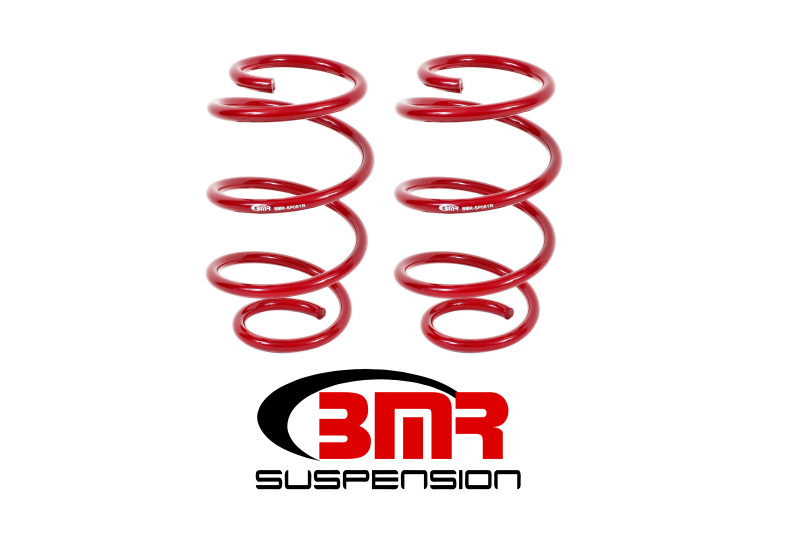 Ford Mustang Lowering Springs - Front - BMR Suspension - Performance Version - Red - `15-`23 Ford Mustang Lowering Springs - Front - BMR Suspension - Performance Version - Red - `15-`23